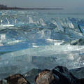 Amikor jégtáblák torlódnak a Balatonon - Siófok.