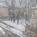 Esik a hó nagy csomóban... Balatonfűzfő