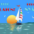 balaton, nyár, grafika