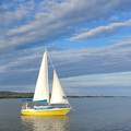 Balaton, vitorlás, felhők
