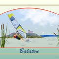 grafika, balaton
