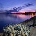 Alkonyati festmény Balatonkenesén.