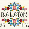 grafika, Balaton, nyár
