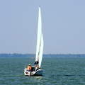 vitorlás a Balatonon