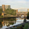 Napkelte a Clyde fölött - Glasgow, Skócia