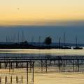 Októberi hajnal Balatonalmádiban.