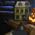 Halloween, tök, dekoráció