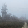 Soós-hegyi kilátó a ködben - Balatonkenese