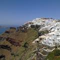 Görögország Santorini, kilátás Fira-ból