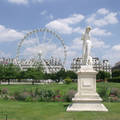 Franciaország, Párizs, Tuileriák kertje és az óriáskerék