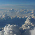 Felhők felett-légifelvétel