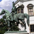 Budapest,Hadik András szobra a várban