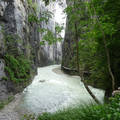 Az Aare folyó szurdoka Svájcban