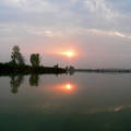 Nagybivalyos-tó, Várpalota, naplemente