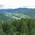 Kilátás a Hirschenkogelről Semmeringben, Ausztria