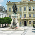 Klapka György szobra a Klapka téren. Komarno Szlovákia